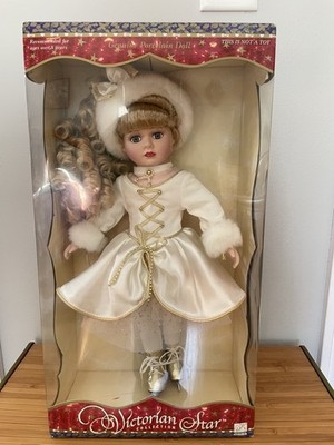 Victorian Garden Brass Key 1999 Holiday Limited Edition 16'' Porcelain Doll