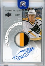 Ron Francis 2023-24 Upper Deck Premier Global Notability Patch Auto 01/25