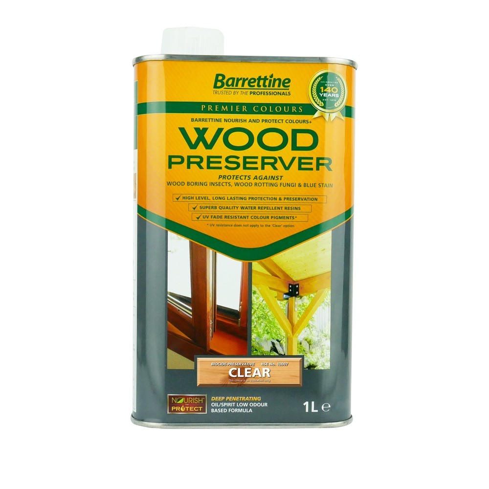 Barrettine Wood Preserver 1L Clear