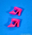 Vintage Barbie Doll Hot Pink T Strap Shoes/ Heels Japan MINTY ~ 1960's