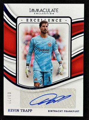 Kevin Trapp 2023-24 Panini Immaculate Soccer Excellence Auto /25 Frankfurt