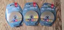 Lot of 3 Memorex LightScribe DVD R 10 Pack Discs 4.7GB 120 Min 16x Blank Media