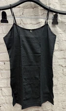 Spaghetti Top Cami Black  Size Large By Cri & Gio New *Check Description
