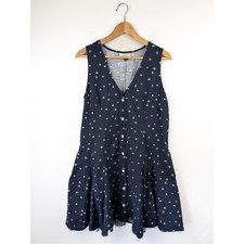 Universal Thread Navy Ditsy Floral Button Front Dress XL