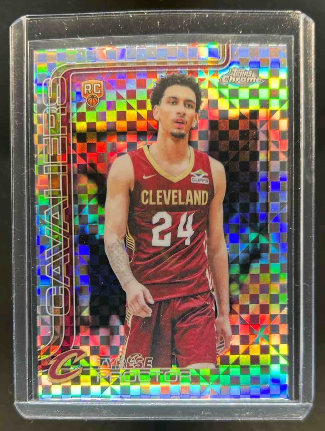 2025-26 Topps Chrome Tyrese Proctor RC X-Fractor Rookie #300 Cavaliers