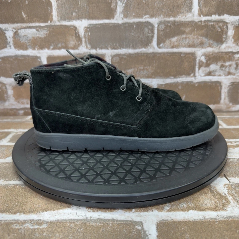 UGG K каноэ черная замша чукка ботинки туфли 1098455K детей большой мальчиков молодежный размер 5 - Изображение 3 из 4