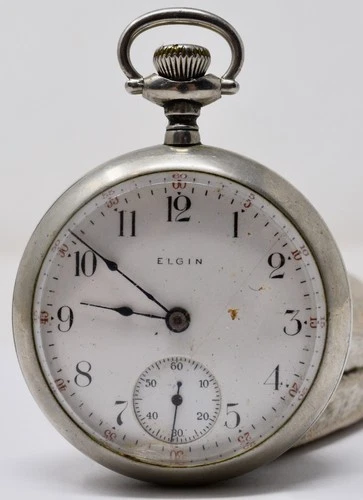 Antique 1911 ELGIN Pocket Watch Grade 294 18s 7j - To Fix