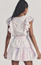 Loveshackfancy Gwen Dress Multi Tie Dye Size L $395