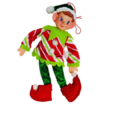 Ashland Tiny Treasures Christmas Elf Boy 11in Hanging Ornament
