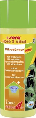 Sera Dünger für Aquarienpflanzen Flore 3 Vital 250 ml  Pflanzendünger