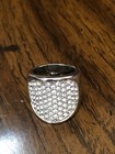 Nolan Miller GORGEOUS  Statement  Ring - Clear Crystals - Size 7  - NEW! — photo 1