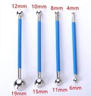 4pcs Tile Grout Tool Set Double Steel Ball Repair Polymer Clay Modeling Tool