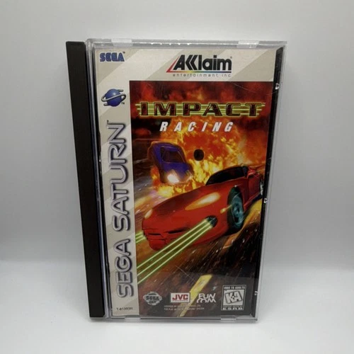Sega Saturn Impact Racing Acclaim Complete Case Disc Car Racing KA NTSC