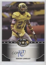 2015 Leaf US Army All-American Bowl Black 2/10 Isaiah Langley #BA-IL1 Auto 0t2