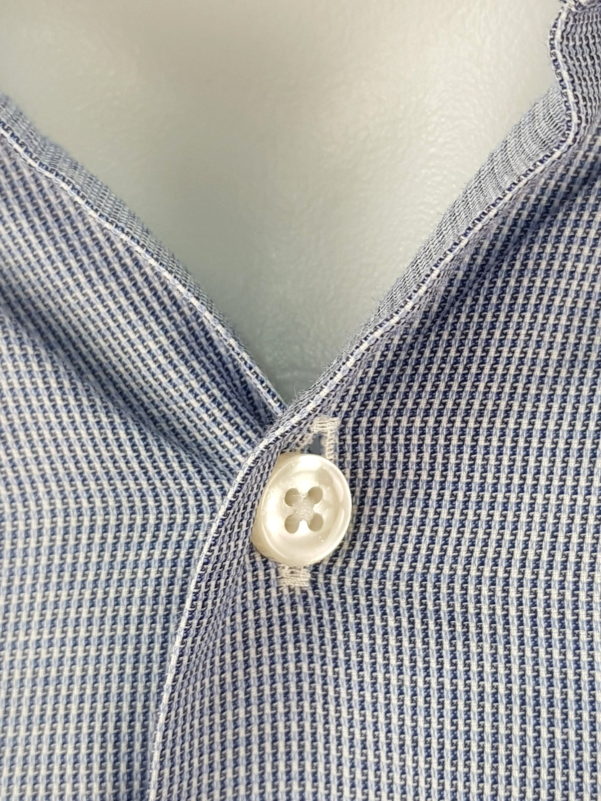 BOSS HUGO BOSS Mens Blue L/S EVENING SHIRT Regular Fit - 15.5" - M - 46" - £129 thumbnail 10