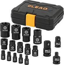 17-piece Inverted E-torx Socket Set - Premium Impact Cr-v Steel E4 - E24 Star Fe 17-piece Inverted E-torx Socket Set - Premium Impact Cr-v Steel E4 - E24 Star Fe
