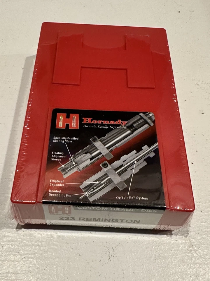 Hornady 223 Remington Custom Grade Reloading 2-Die Set Full Length - 546228 - Image 2 of 3