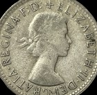 1960 50% Silver Australia Shilling Coin Elizabeth II Merino Ram KM 59 Lot D3-449 — photo 6