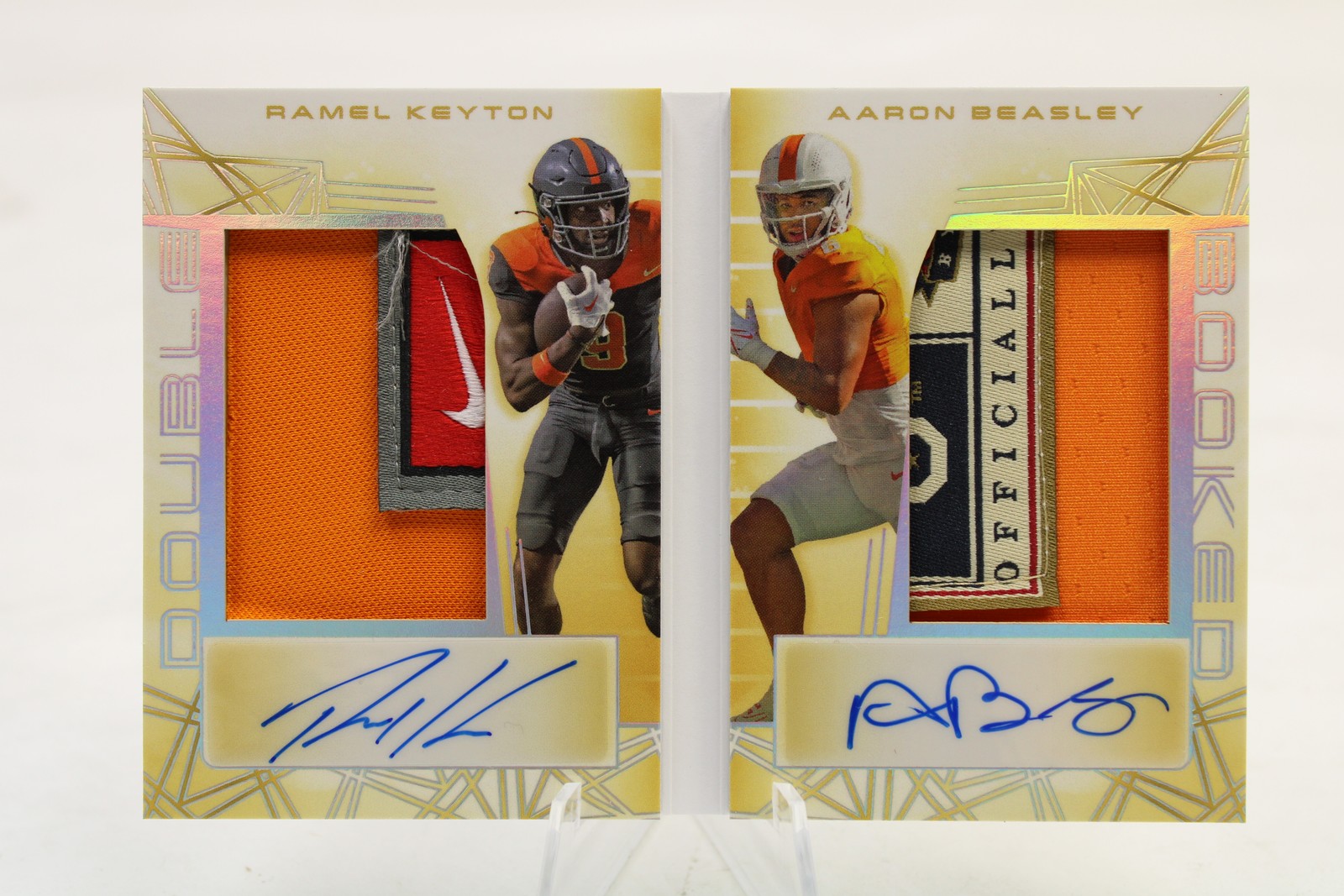 2024 Leaf Trinity - Double Booked #DBA-21 Ramel Keyton / Aaron Beasley #/10