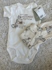 Disney H&M Winnie The Pooh Short Sleeve Bodysuit W Leggings 2 Piece 6-9 Months — photo 1