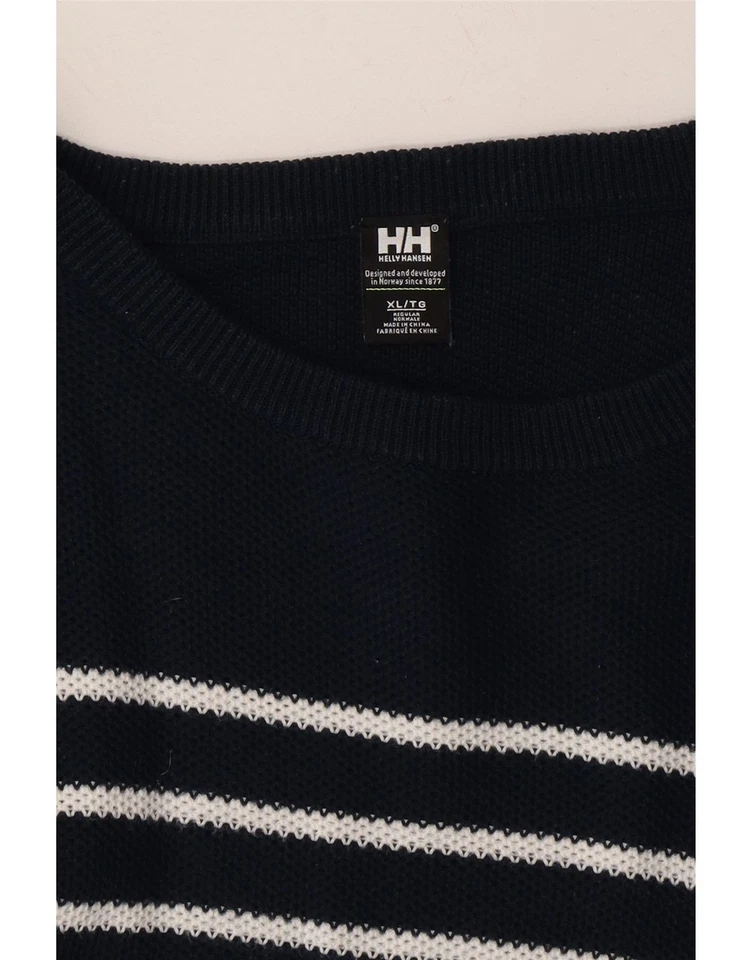 HELLY HANSEN Womens Big & Tall Boat Neck Jumper Sweater UK 18 XL Navy Blue JU01 Foto 3 de 3