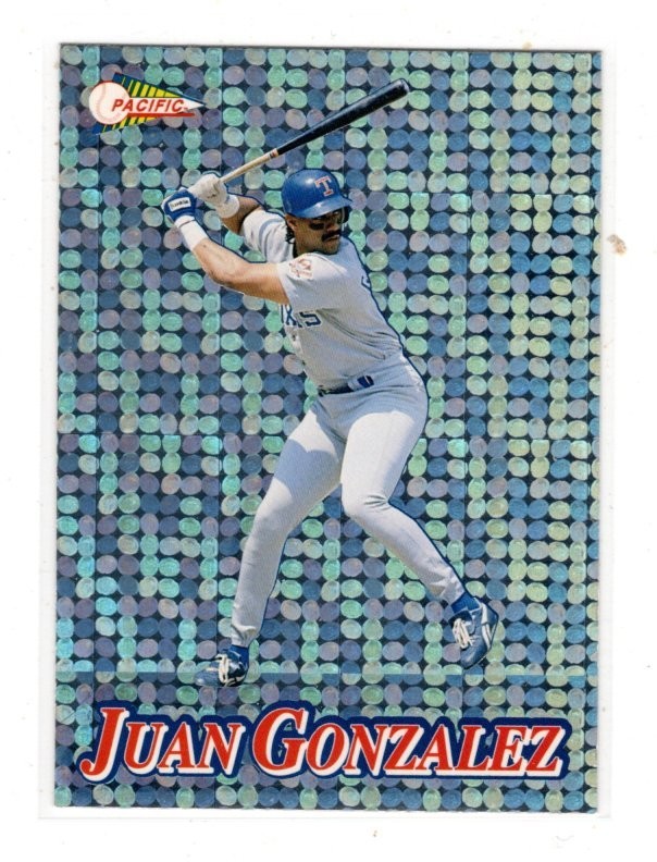 1994 Pacific Silver Prisms Circular #2 Juan Gonzalez Insert