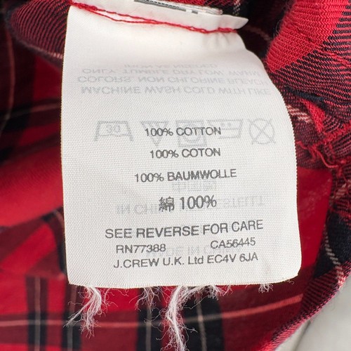 Madewell Central Shirt in True Red Dahl Plaid, XS, Short Sleeve Button Oversized - Picture 10 of 10
