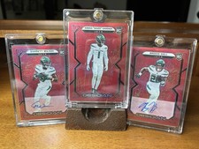 **GARRETT WILSON, SAUCE & BREECE RC AUTO TRIO!!** ‘22 Prizm Red Flood /6; /29 🔴