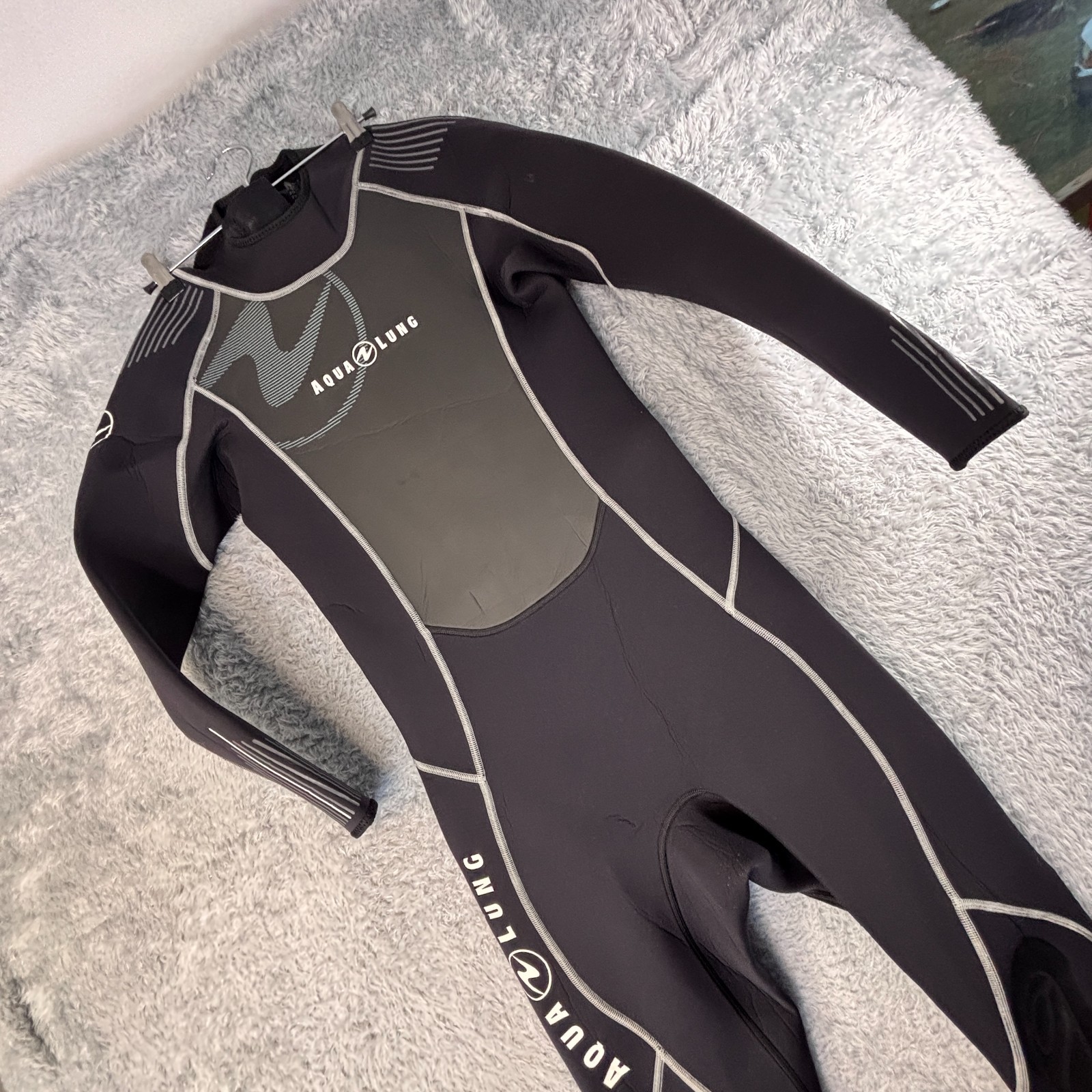 Aqua Lung 3mm HydroFLEX Full Neoprene Wetsuit womens M Black Scuba Dive