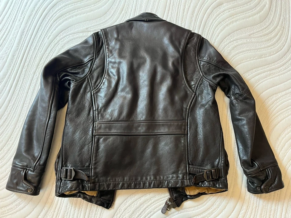 Cockpit USA 40th anniversary limited edition Leather tanker jacket, Black XS - Image 4 of 4