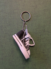 Black Tennis Shoe Key Chain High Top Sneaker Back Pack Ornament Charm