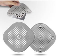 2 Pk Drain Grey Silicone Hair Catcher Bathroom Shower Kitchen Bathroom Tub