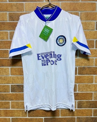 BNWT LEEDS UNITED 1991/1992 HOME JERSEY SHIRT KIT SCORE DRAW RETRO SIZE S 1990S