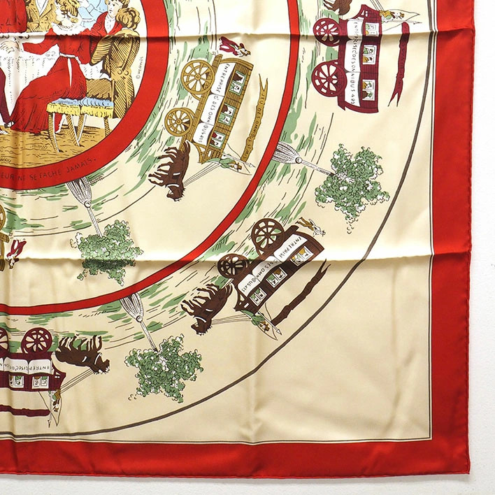 Hermes JEU DES OMNIBUS ET DAMES BLANCHES Omnibus and your play Carre90 Sc thumbnail 5