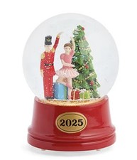 2025 Dated Annual Dancer & Nutcracker Snow Globe. Dance of the Sugar Plum Fairy