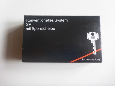 DOM 333 SV Schließzylinder 30x30 mit Sperrscheibe/Kennkarte, 3x Schlüssel