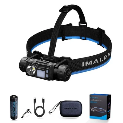 IMALENT HT50 3000LM USB-C Rechargeable Headlamp, LED Head Torch for Camping