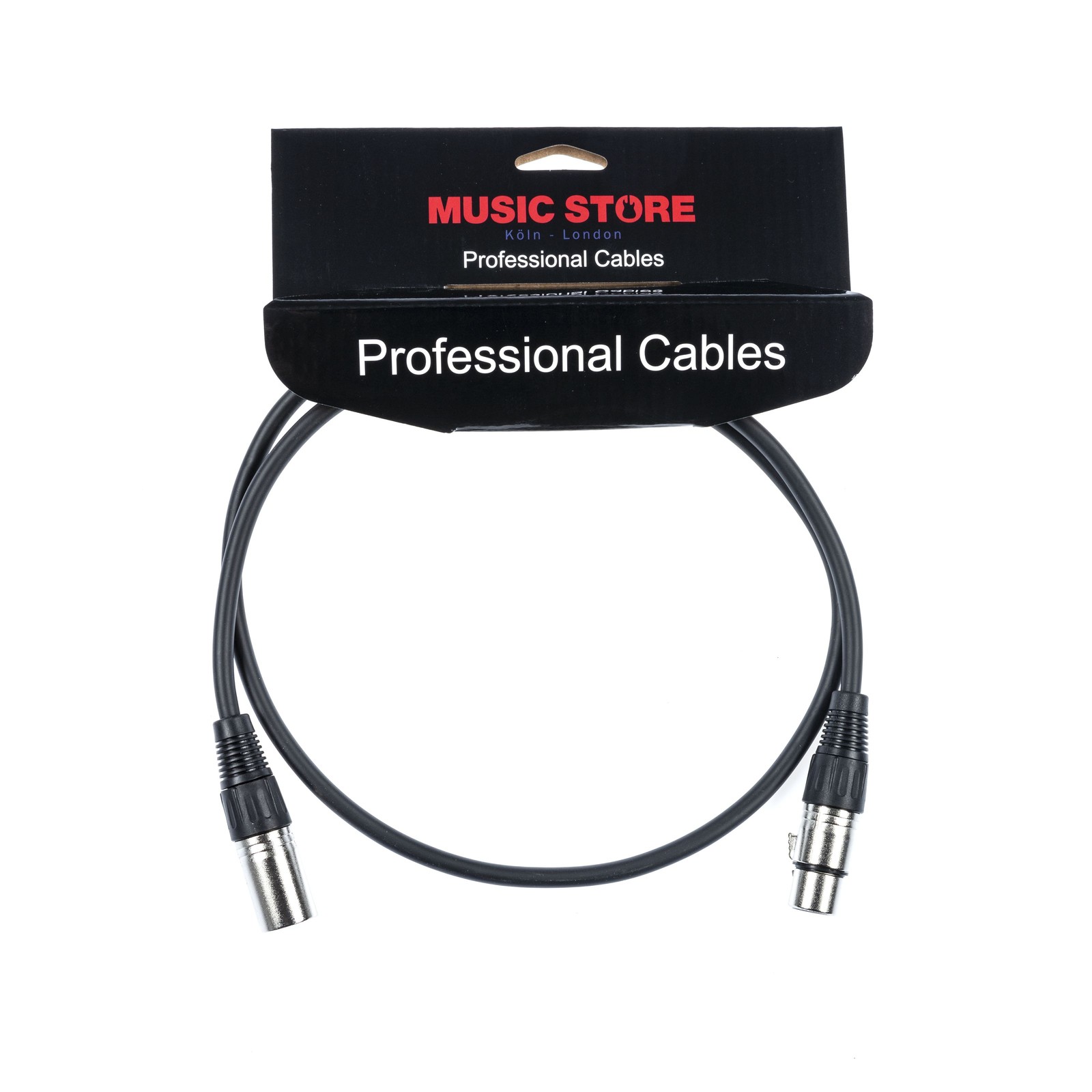 MUSIC STORE Mikrofonkabel XLR 3 Pol FM Stecker Versilberte Kontakte 1m 1890₽