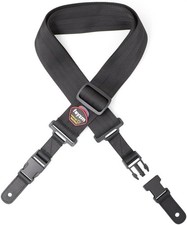 Rayzm Guitar Strap with Quick Release Clips, Black Anti-slip Soft Nylon Strap f