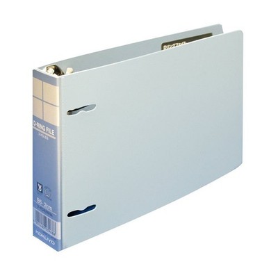 D-ring file Inter Gray 2 holes B6 200 sheets capacity Blue F-FD428NB ×5