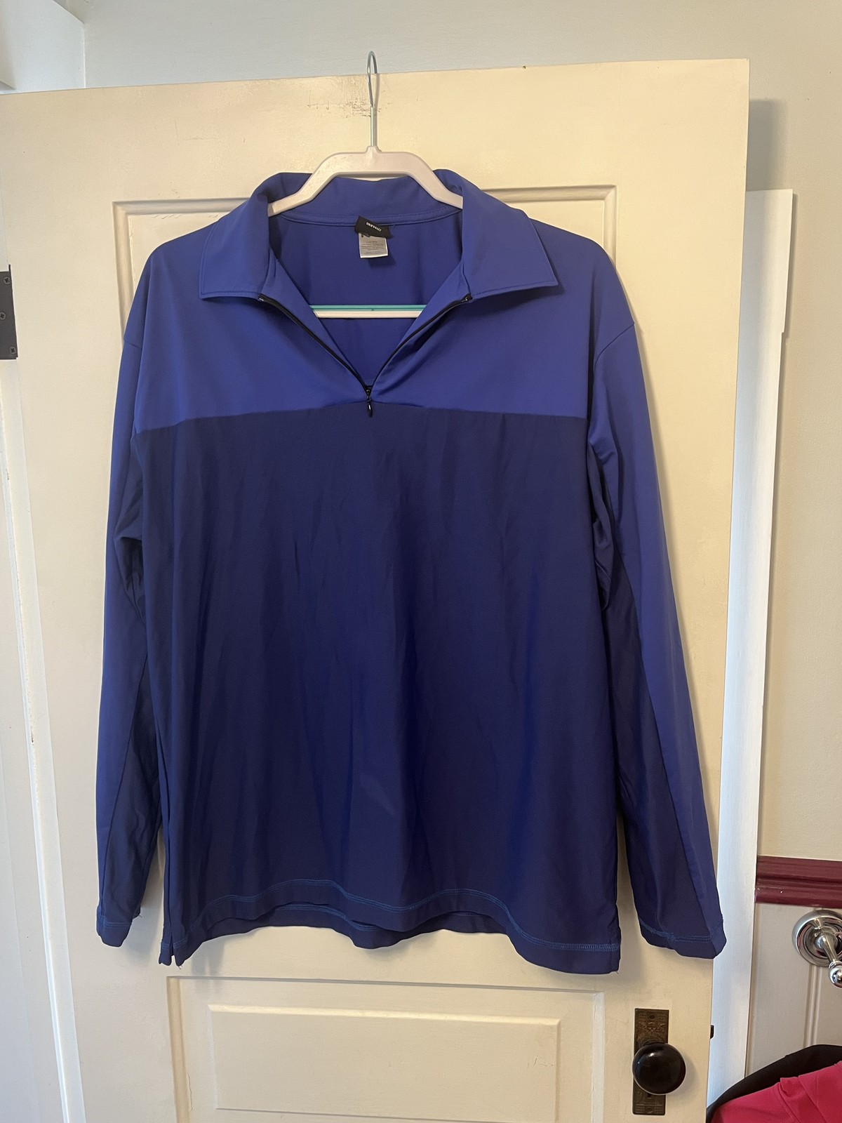 FILA Geyser Whitewater Expeditions Camicia Uomo Grande Blu Quarto Zip Pullover NRS