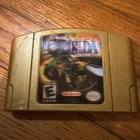 Nintendo N64 Zelda Majora's Mask Vintage Video Game Authentic Gold