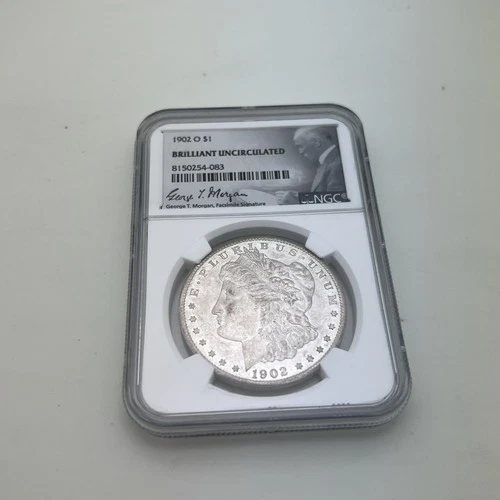 1902 O US Morgan Silver Dollar $1 - NGC Brilliant Uncirculated-George T. Morgan