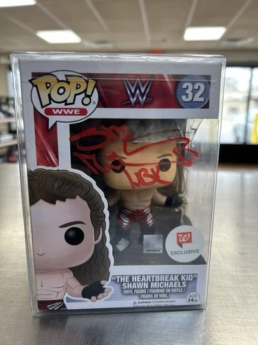 WWE Funko Pops! Shawn Michaels #32 Walgreen’s Exclusive Autographed W/JSA card