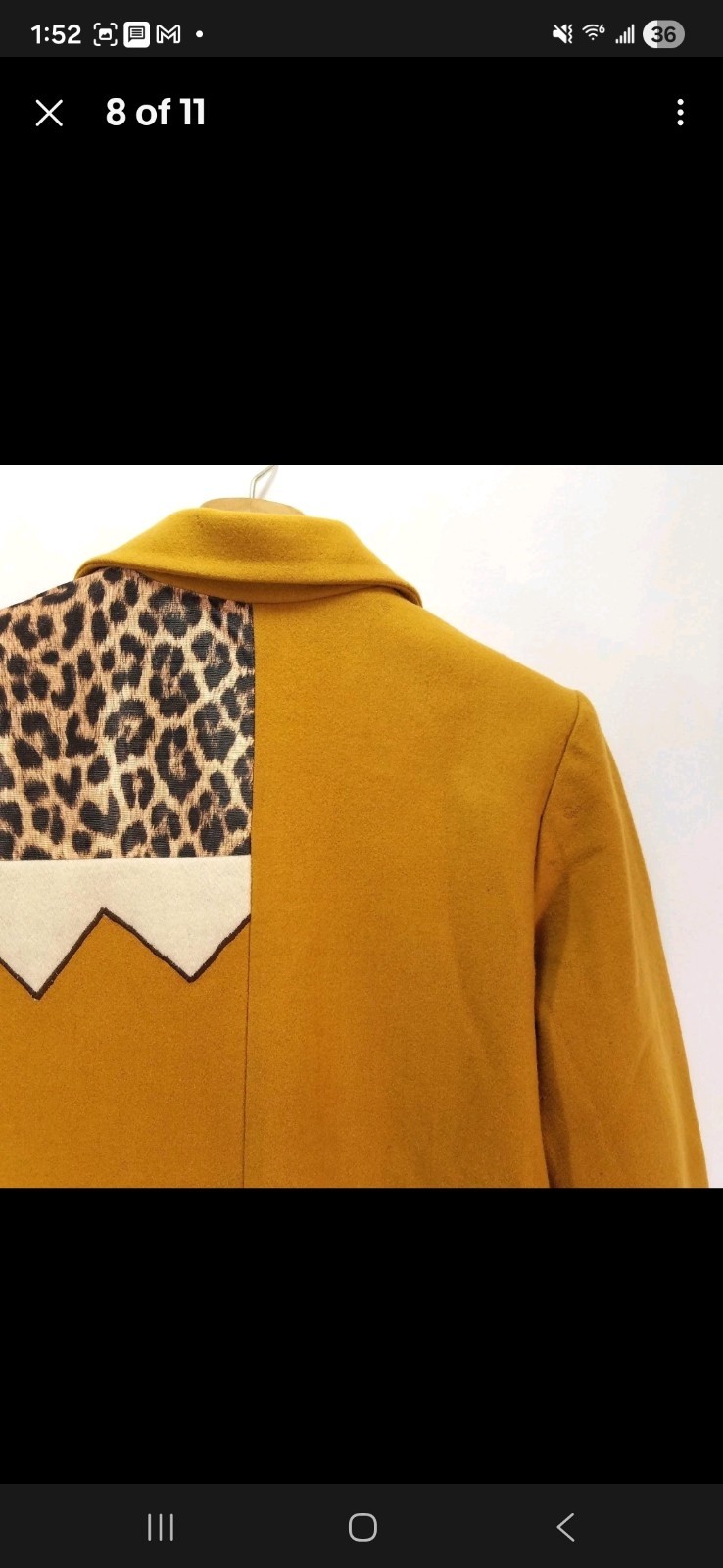 Indigo Moon Wool Blend Patchwork Animal Print Jac… - image 8