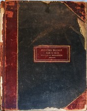 -Huge- 1926 -FREDERICK, MARYLAND- Court Manuscript Ledger/Log Book - GENEALOGY