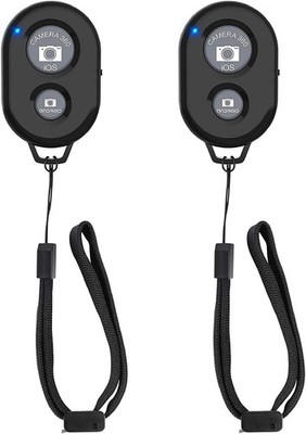Wireless Camera Remote Shutter for Smartphones (2 Pack), Zttopo Wireless Phone C