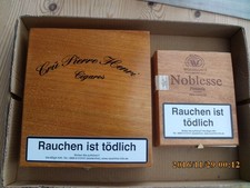 Leere Zigarren - Kiste Box Holz Cru Pierre Henri 20 Panatela und 2 x NOBLESSE