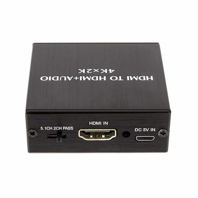 4Kx2K HDMI to 3.5MM Audio Converter SPDIF Optical Stereo Out Splitter Adapter h