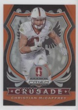 2020 Panini Prizm Draft Picks Crusade Orange Prizm Christian McCaffrey #25 11sc